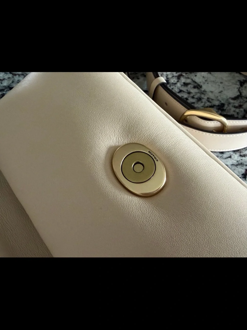 COACH Pillow Tabby Shoulder Bag 26 Ivory